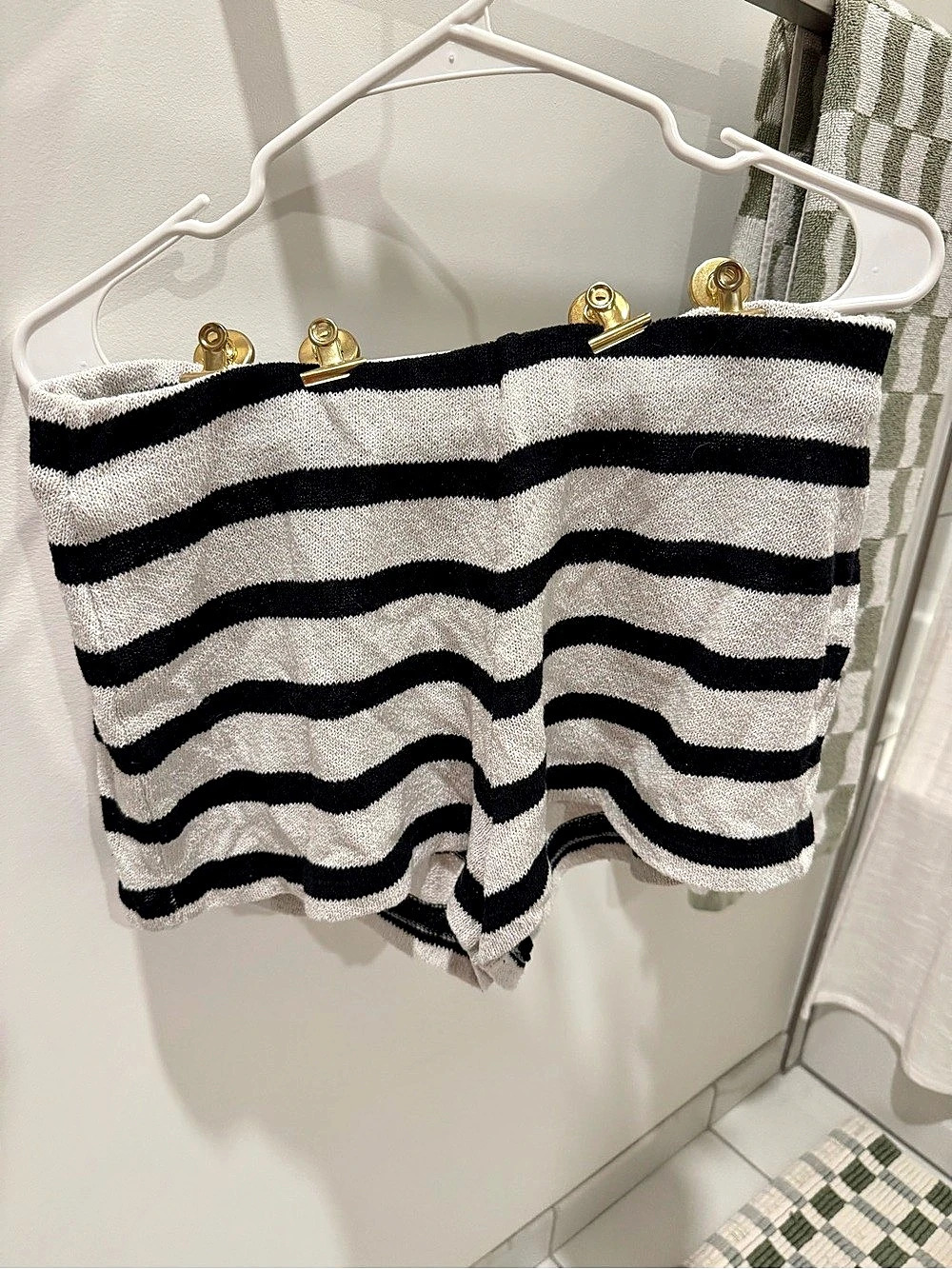 Zara Striped Knit Shorts